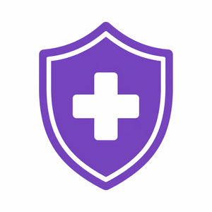 Ícone de escudo representando o seguro contra acidentes pessoais obrigatório para estagiários